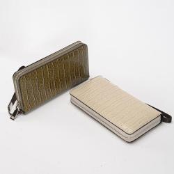 High Quality Crocodile Pattern Long Wallet New alligator long purse women multi-slot zipper PU Coin Purse wallet