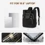 LOVEVOOK Fashion College Daypack for women 15.6 In Work Travel laptop Bag large capacity student school business laptop backpack