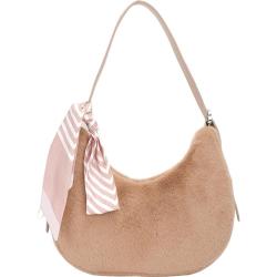 2024 new fashion plush fur handbags lady faux fur cross body shoulder bags