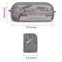 Gelory Creative Transparent Mesh Pencil Case Portable Lightweight Mesh Zipper Desk Storage Pouch Pencil Bags