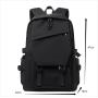 New Fashion Plain Style Large Capacity Travel Bagpack Teenagers College Schoolbag Leisure Travel Backpack For Students Boys