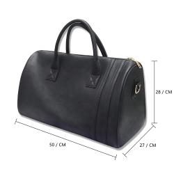 Pu Leather Smell Proof Duffel Bag Carry On Compliant Bag For Airline Travel Bag Activated Carbon Odor Technology