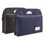 HR286 Customized Printed Logo Thick Portable File Bag Conference Zipper Information Bag Oxford Business Handbag Briefcase