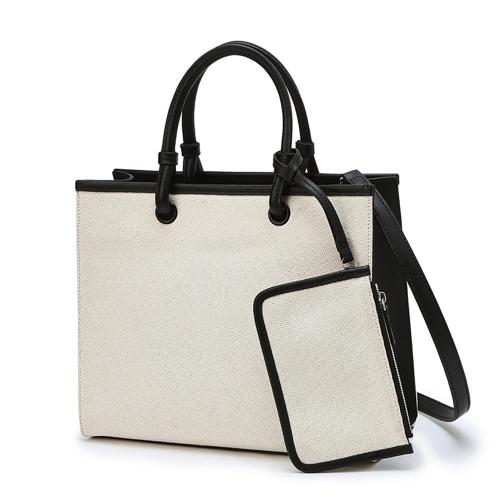 Most trending items right now Wholesale Durable Recycle Leather Shopping Bag Thick Tote Shoulder Handbags Canvas Bag For Girl