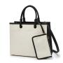 Most trending items right now Wholesale Durable Recycle Leather Shopping Bag Thick Tote Shoulder Handbags Canvas Bag For Girl