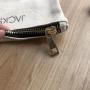 Thick Canvas Natural Black Zipper Pouch Cosmetic Zipper Bag