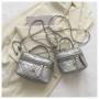 Rhombic grid embroidered thread fashionable mini small bag for women, handbag, new style for summer, shoulder crossbody