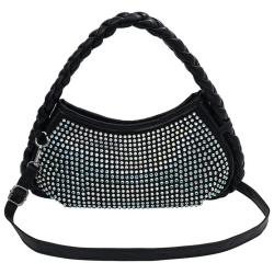 KBW505 Bright Diamond Women Handbag New Retro Senior Sense of Single Shoulder Crossbody Bag Ladies Trend Cloud Bag