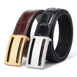 Cintos Masculinos Erkek Kemer Cinturones Fashion luxury Designer Genuine Crocodile Leather Belts For Men Alligator Man Belt