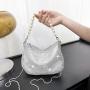 HR385 Pearl Handheld Imitation Full Diamond Handbag Popular Party Dinner Clutch Messenger Bag One Shoulder Fashion Women's Bag
