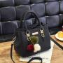 2024 Women's Fashion Small Single Shoulder Bag New Large-Capacity Double-Layer Fur Ball Bag Portable  Bags for Women