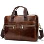 XL345 Genuine Leather Message Bags Men's Business Durable Laptop Bags Practical Simple Shoulder Bag Customized Logo