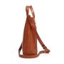 Vintage single shoulder bag business casual crossbody bag brown leather messenger bag for women and men