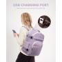 LOVEVOOK Custom 40L Travel Laptop Backpack 17" Personal Item with USB Waterproof Packing Cubes Travel Backpack with shoes bag