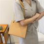 Texture Stone Popular Bag Female 2023 New Trend Western Fashion Shoulder Bag Leisure Chain Solid Color Cross-Body Bag