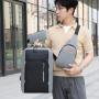 GW055 Print Logo Wholesale Men Casual Computer Waterproof School Rucksack Bag Polyester Laptop Backpack