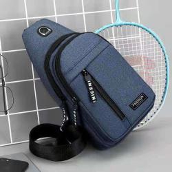 New cross-border men's Oxford cloth chest bag, multi-functional sports outdoor leisure shoulder bag messenger bag