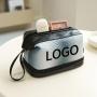 Custom Wholesale Double Layer PU Luxury High-end Travel Makeup Case Organizer Cosmetic Bags for Women