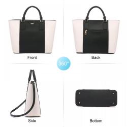 LOVEVOOK 2021 luxury Custom Logo PU Leather 3pcs Tote Handbag Sets large capacity Ladies Hand Bags Women Purse and Handbags