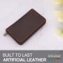 Wholesale Custom Pen Pouch Leather Zipper Pen Bag Leather Pen Case For School Stationery Bag Purse Clutch Bag