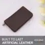 Wholesale Custom Pen Pouch Leather Zipper Pen Bag Leather Pen Case For School Stationery Bag Purse Clutch Bag