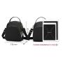 Nylon Waterproof Women's Shell Bag Pure Color Zipper Crossbody One Shoulder Travel Bag Handbags for Women Free Shipping