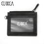 CUIKCA man Wallet leather  Coin Purse Black Vintage Waterproof card holders high quality key ring wallet for man