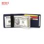 ZHF012 Men's Fashion Wallet RFID Cross Pattern Card Bag PU Card Clip Korean Creative Elastic Band US Dollar Clip Wholesale