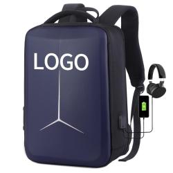 Custom Design Hard Shell Backpack Waterproof Anti Theft Laptops Rucksack Bagpack Knapsack with USB Charge