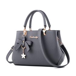 New Fashion Woman Tote Bag Custom Large Capacity Bow Lady Shoulder Bag Lichee Pattern Zipper Pu Leather Crossbody Mother Bag