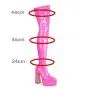Botas Altas 2022 New Designer Ladies Over The Knee Long Boots Pointy Toe Chunky Heel Platform Thigh High Boots For Women