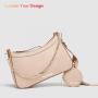 Oem Odm Luxury Women Crossbody Bag With Pouch Chain Trendy Fashion Webbing Stripe Pu Leather Custom Logo Ladies Crossbody Bags