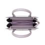 2024 Custom Logo Purple Handbags New Stylish Crocodile  PU Leather Handbags Vintage Tote Bag For Women