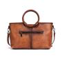 2024 Custom Luxury Emboss Deer Leather Bag For Women Ladies Vintage Handbag