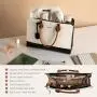 LOVEVOOK 15.6 17 inch Large Laptop Tote Bags For Ladies Waterproof Leather Business Work Briefcase Office Women Handbags Purse