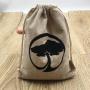 Custom Natura Jute Drawstring Bag