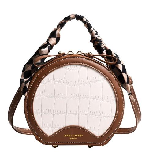 KBW085 Stone Pattern Women Bag  New Fashion Girl Handbag Personality PU Single Ladies Shoulder Crossbody Small Round Bag