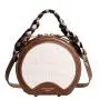 KBW085 Stone Pattern Women Bag  New Fashion Girl Handbag Personality PU Single Ladies Shoulder Crossbody Small Round Bag