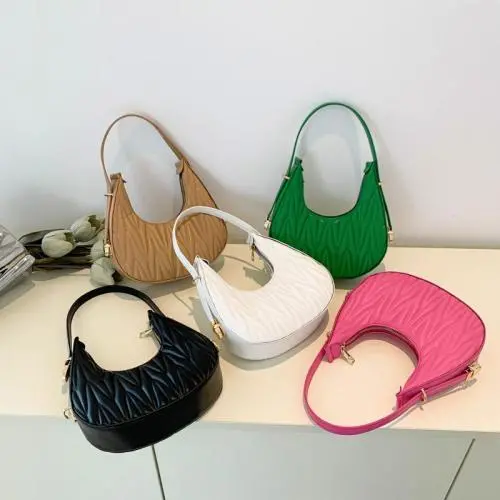 Design Brand Fashion European and American crescent bags women's underarm bags single tote shoulder bag for women ladies handbag