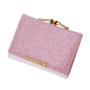 HSWW001 Custom Short Small Mini PU Leather RFID Women Wallet Fashion Credit Card Holder Fashionable Coin Money Purse