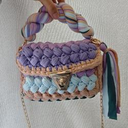 New popular women shoulder bag handmade bags purse ladies colorful cloth strip weaving handbags crossbody bags sac main femm sac pochette femme