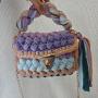 New popular women shoulder bag handmade bags purse ladies colorful cloth strip weaving handbags crossbody bags sac main femm sac pochette femme