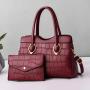 KBW568 Hot Selling Fashion Clash Women Bag Lady Handbag Shoulder Crossbody Bag Mother and Child Bag Four Pieces Set