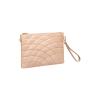 Wholesale Custom Lightweight Simple Quilted Pu Bag And Wallet Wristlet Wallet Pouch Purse for women