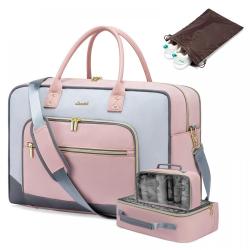 LOVEOOK Lady sports duffel holdall  handbag large luggage gym fitness Overnight weekender bags for women travel duffel bags