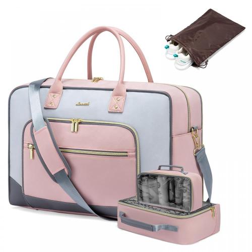 LOVEOOK Lady sports duffel holdall  handbag large luggage gym fitness Overnight weekender bags for women travel duffel bags