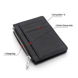 OEW183 New Card Holder Minimalist Wallet Men Genuine Leather Wallets Money Clip Purse For Men Leather Wallet