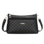 2024 Women's Fashion Crossbody PU Bag Embroidered Diamond Checkered Portable Shoulder Bag E-commerce Wholesale Lady Style