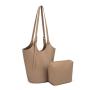 High Quality PU Leather Women's Tote Bag  Magnetic buckle Closure Fashionable Ladies Shoulder Handbag Fac Wholesale Polyester