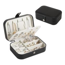 KBW621  Portable Travel Ladies Jewellery Storage Box Necklace Ring Earrings Double Household Accessories Box Jewellery Box